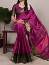Ynf7405 Poly Cotton Chex With Zari Weaving Work Saree Wholesale Suppliers In Mumbai